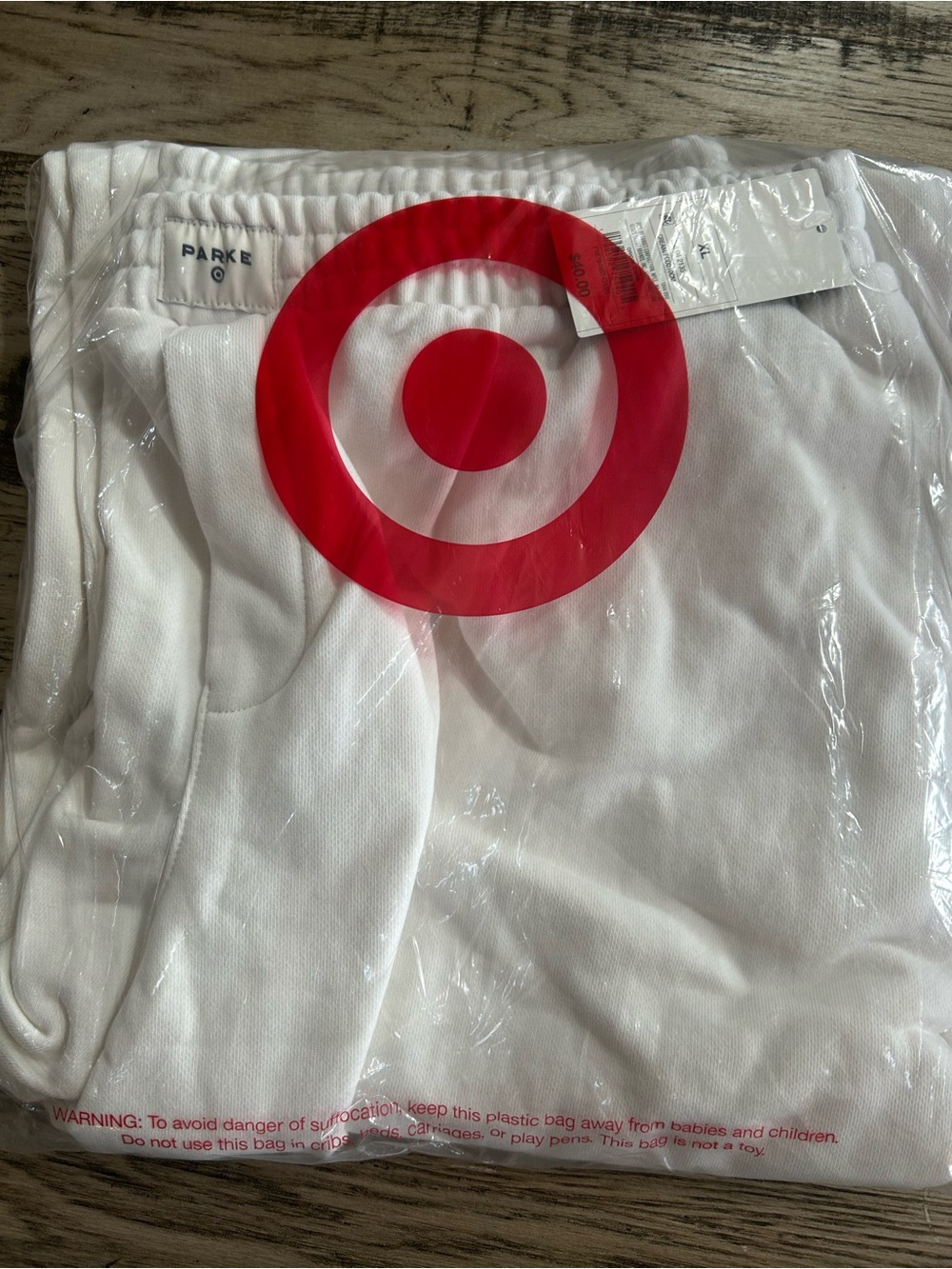 Parke X Target NWT sweatpants boxer XL White Women's pockets sold out